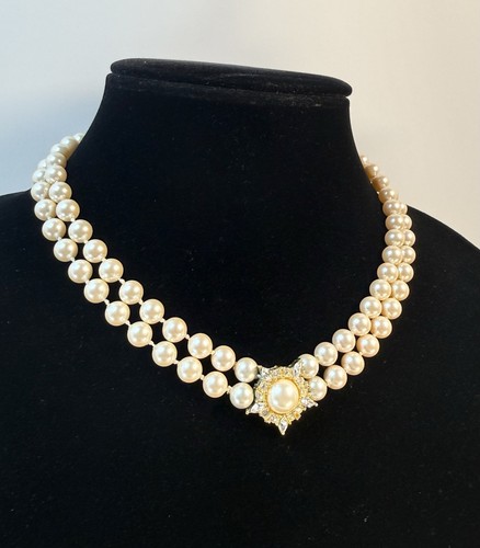 Collana perle doppio filo