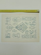 2 Tavole Antiche Monogrammi e