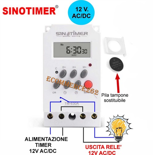 Temporizzatore ac dc - temporizzatore, ac/dc