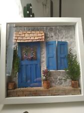 Quadro 3d fatto a mano con materiali di recupero. Dimensioni cornice 27*27