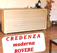 Mobile CREDENZA MODERNA Cassettiera Soggiorno Cucina Sala Pranzo Rovere Naturale
