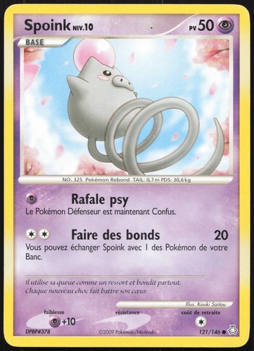 Carte pokémon spoink 121 146 - carte,