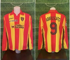 Maglia U.S. LECCE calcio MATCH ISSUED Asics 2007 2008 9 ABBRUSCATO