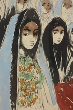 Ragazza con foulard - , disegno