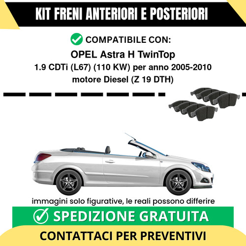 Pastiglie freno ant post - freno,