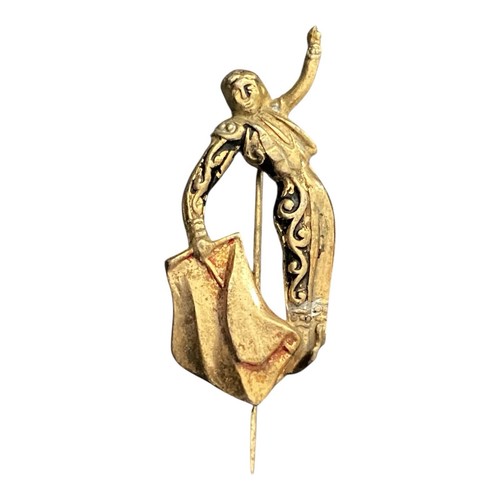 Antica spilla damascata - , da