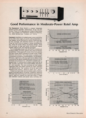 Rotel 610 amplifier - -,