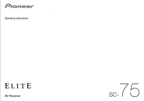Pioneer ricevitore - pioneer, sc-75