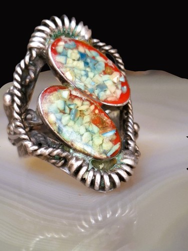 Anello alpacca mosaico - , di