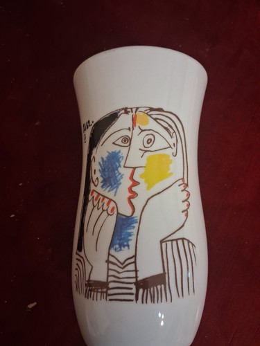 Vaso ceramica picasso tognana - vaso,