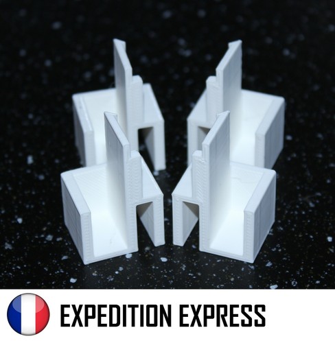 Kit guides porte - 4, coulissante
