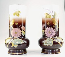 Coppia vasi art deco vetro