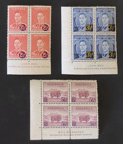 Australia gvi 1941 blocchi - gvi., 1941.