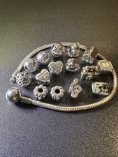 PANDORA silver charm bracelet