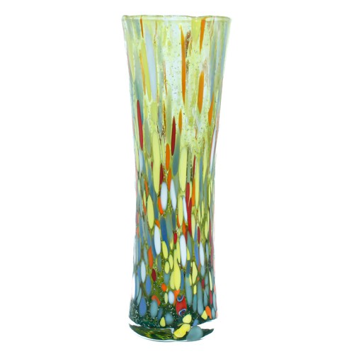 Murano vaso vetro verde - di,