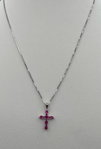 Croce argento con - argento,