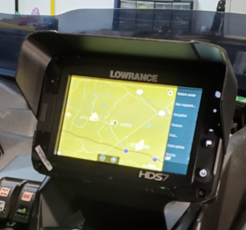 Lowrance hds sun - sun, hood