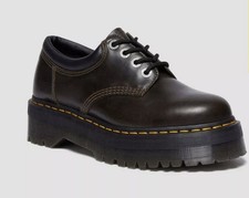 Scarpe con plateau Dr. Martens 8053 Quad Orleans. Taglia 6 UK. Nuovo. Taupe scuro. Con scatola