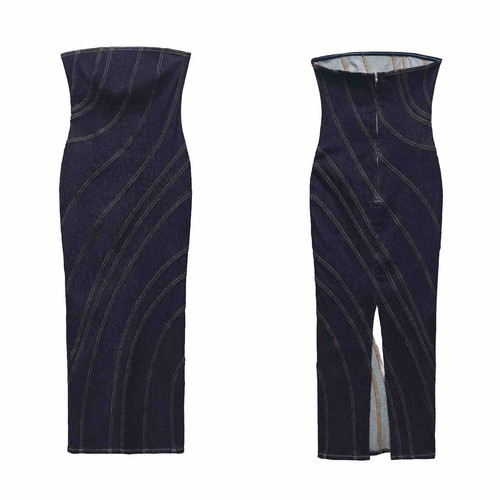 Zara nuovo abito donna denim - zara,