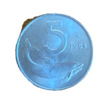 RARA MONETA 5 LIRE 1954