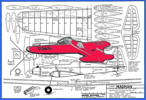 Modellismo piani aerei - aerei, (rc)