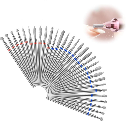 30pcs punte fresa unghie per - 30pcs,