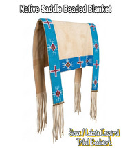 Coperta sella in pelle nativi