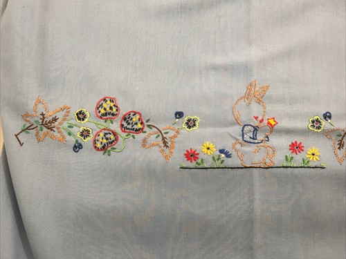 Lenzuolo culla 62x44 ricamato