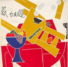 Emilio TADINI "La valle" , 1970 (circa) serigrafia originale firmata 70x72 cm