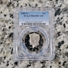 1985-S Kennedy mezzo dollaro