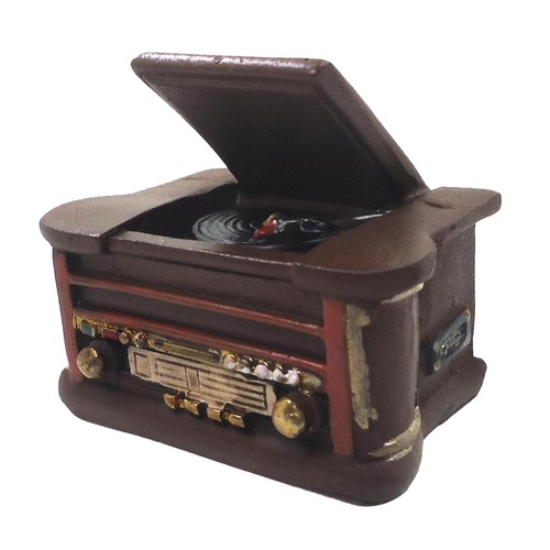Dollhouse miniature gramophone - dollhouse,