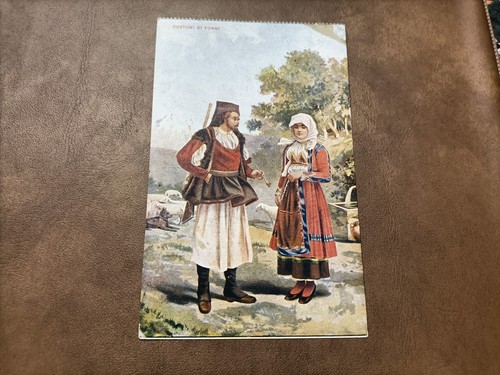 Cartolina costumi fonni - cartolina,
