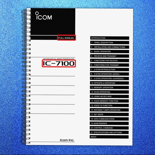 Icom 7100 vhf uhf all - hf,