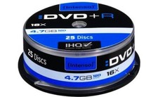 Confezione n° 25 DVD+R 16x