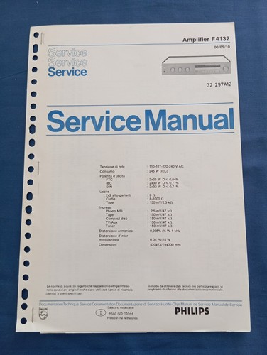 Philips f4132 amplifier - philips,
