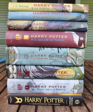 HARRY POTTER 8 Libri Collezione COMPLETA UNICA PRIME STAMPE 1ª Edizione Salani
