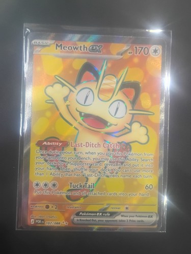 Meowth 107 ultra - meowth, rara