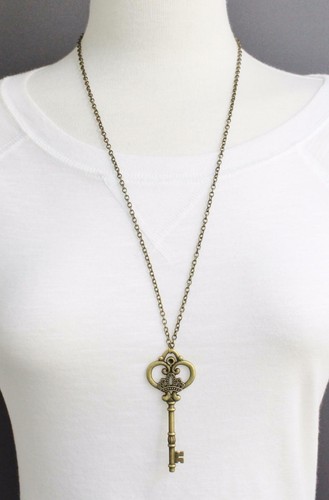 Collana chiave oro antico - collana,