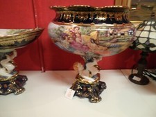 Trittico Barocco con Angeli in Porcellana