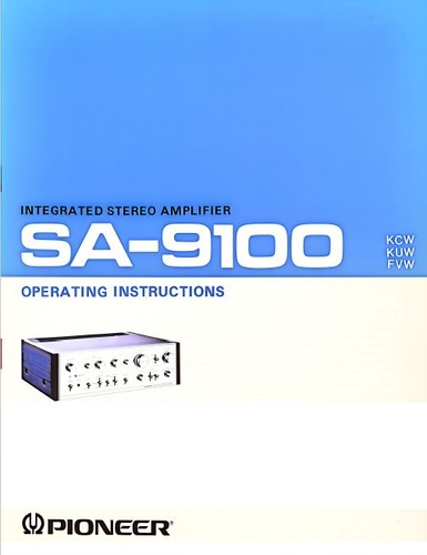 Pioneer 9100 amplificatore - pioneer, sa-9100