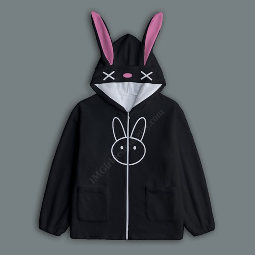 Felpa con cappuccio bunny - felpa,