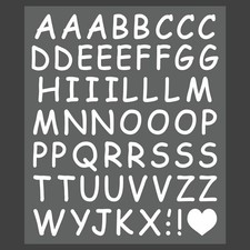 Lettere adesive componibili - lettere,