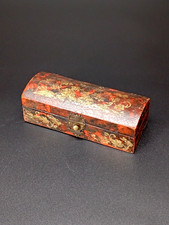 SCATOLA ANTICA COFANETTO LACCATO FRANCIA FRANCESE FRANCE