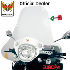 PARABREZZA PARAVENTO SCARABEO LIGHT 125 200 2007-2016 TRASPARENTE + STAFFE