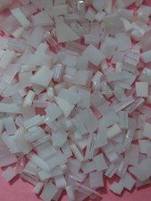 TESSERE PER MOSAICO ARTISTICO-VETRO OPALESCENTE (taglio irregolare)colore Bianco