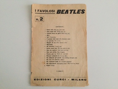 The beatles vecchio - -, spartito
