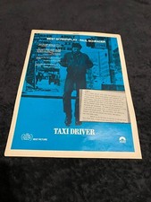TAXI DRIVER 1976 Oscar ad with "Scene I" Robert De Niro as Travis, Scorsese