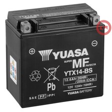 BATTERIA MOTO YUASA YTX14-BS 12V 12Ah APRILIA SL FALCO 1000 1998 1999 2000