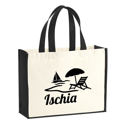 Borsa juta ischia motivo - borsa, in
