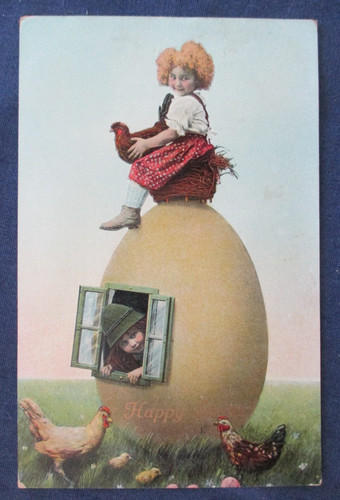 Cartolina auguri pasqua 1911 - pasqua,